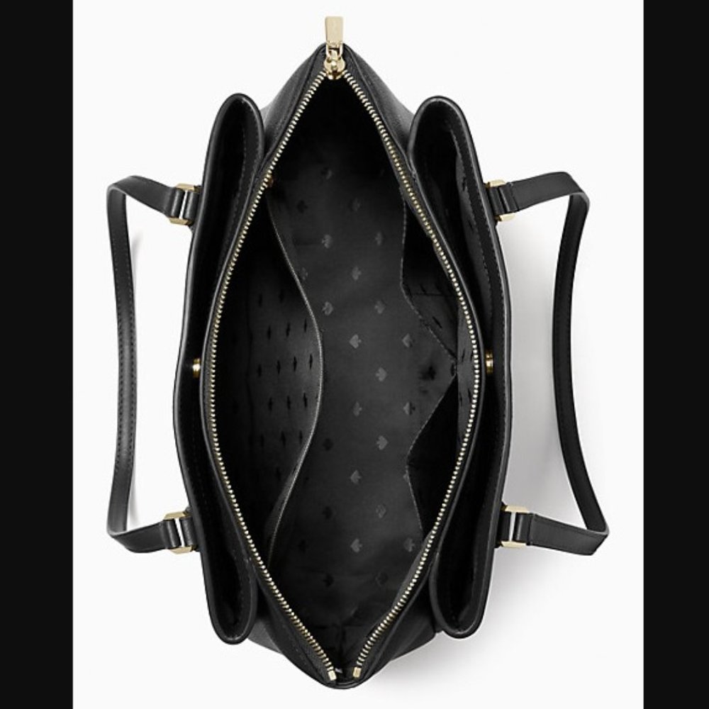 Kate Spade Monet Large Compartment Tote Black NWT - Picture 4 of 16